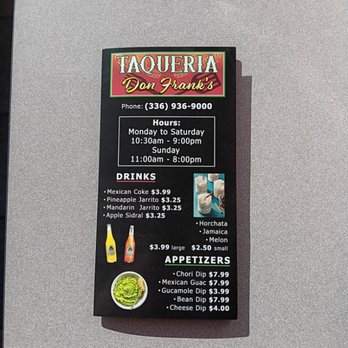 Taqueria Don Frank's - Mexican Near Me - Mocksville, North Carolina Taqueria Don Frank's - Mexican Near Me - Mocksville, North Carolina