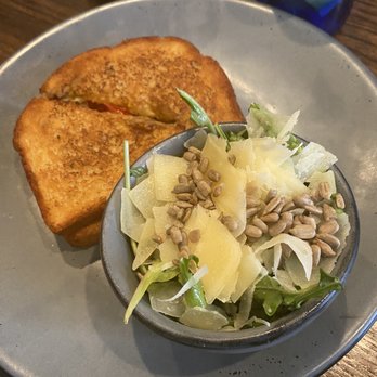 Copper Vine Inn - Louisiana Crawfish grilled cheese w/ Arugula salad - Wine Bars Near Me - New Orleans, Louisiana