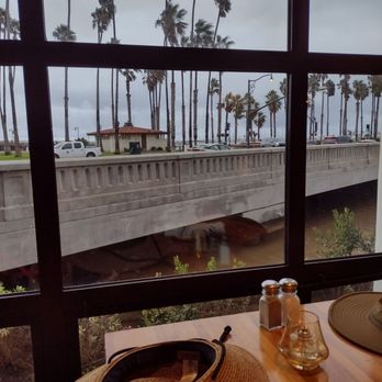 Bluewater Grill - View from inside our table - Seafood Near Me - Santa Barbara, California Bluewater Grill - View from inside our table - Seafood Near Me - Santa Barbara, California