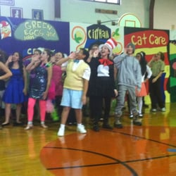 Jackson Middle School - Seussical the Musical by the Jackson Middle School students. Pictured is the full cast in one of the final scenes.