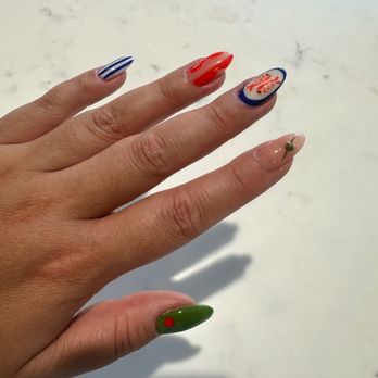 AI Nails And Heat Spa - Fish and olive nail design - Nail Salons Near Me - Cerritos, California AI Nails And Heat Spa - Fish and olive nail design - Nail Salons Near Me - Cerritos, California