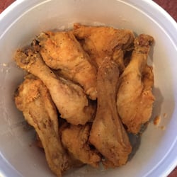 KFC - Rip off! 2-10 Piece buckets. One bucket 3 other 5 drum sticks! Unreal! Dried up mini chicken pieces in 2-10 piece buckets.