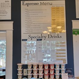 a display of specialty drinks a display of specialty drinks