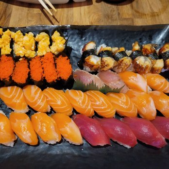 Sushi Katsu - Salmon, tuna, Masago, scallop, seared albacore, unagi - Sushi Bars Near Me - Aurora, Colorado