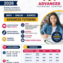 Fall 2026 After-school class are now available for signed up. Please call 408-702-5788