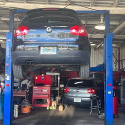 Affordable Alignment and Auto Service - My car on lift