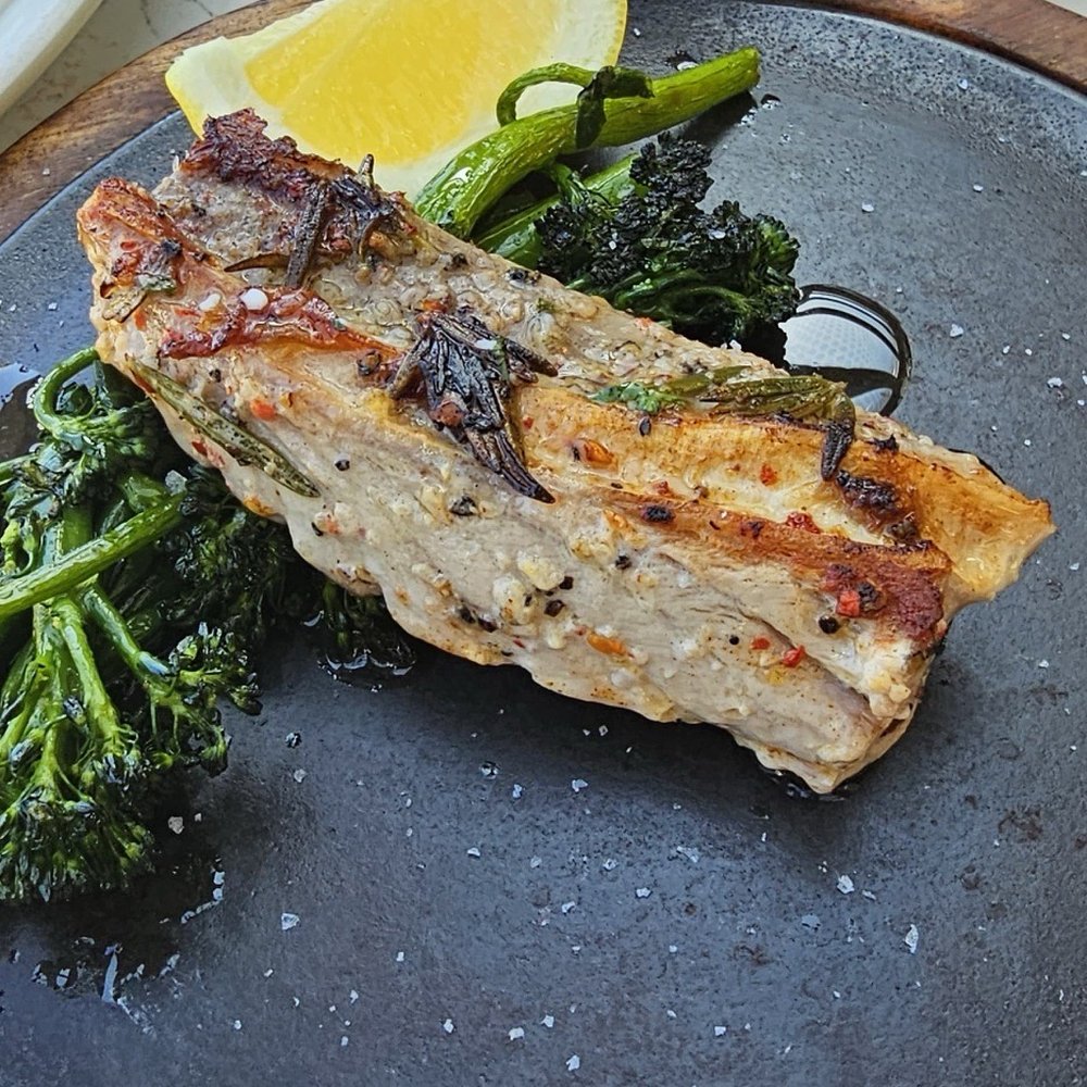 Jordons Seafood Restaurant - Grilled tuna belly with broccolini - Seafood Near Me - Sydney, NSW