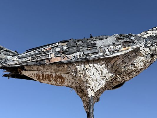 Recycled Roadrunner Sculpture by null
