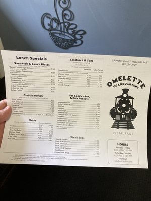 Menu photo 5 Omelette Headquarters Wakefield, MA