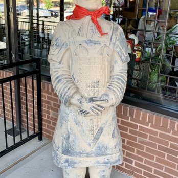 Lam's Kitchen - Statue greeting patrons outside. - Chinese Near Me - Matthews, North Carolina