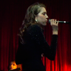 Haley, performing at a jazz cafe
