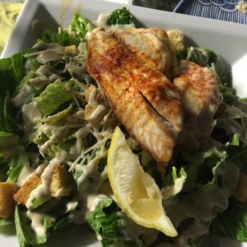 The Fish House - Caesar salad and snapper (broiled) $16.99 12/2019 yummy - Seafood Near Me - Key Largo, Florida The Fish House - Caesar salad and snapper (broiled) $16.99 12/2019 yummy - Seafood Near Me - Key Largo, Florida