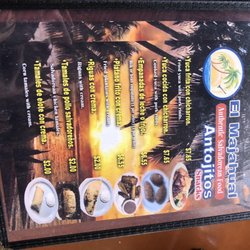 El Majahual - Menu