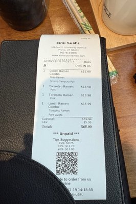 Menu photo 1 Eimi Sushi & Ramen Provo, UT