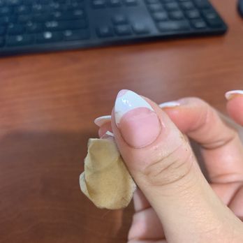 Nu Nails & Spa - A simple bandaid peeling the polish right off and chipping on the tip the next day after service was done! - Nail Salons Near Me - North Las Vegas, Nevada