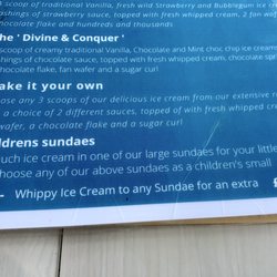 Davisons Ice Cream Parlour - Menu.