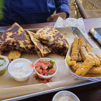 FireHouse Gastro Park - Brisket quesadilla zucchini fries - Coffee & Tea Near Me - Grand Prairie, Texas
