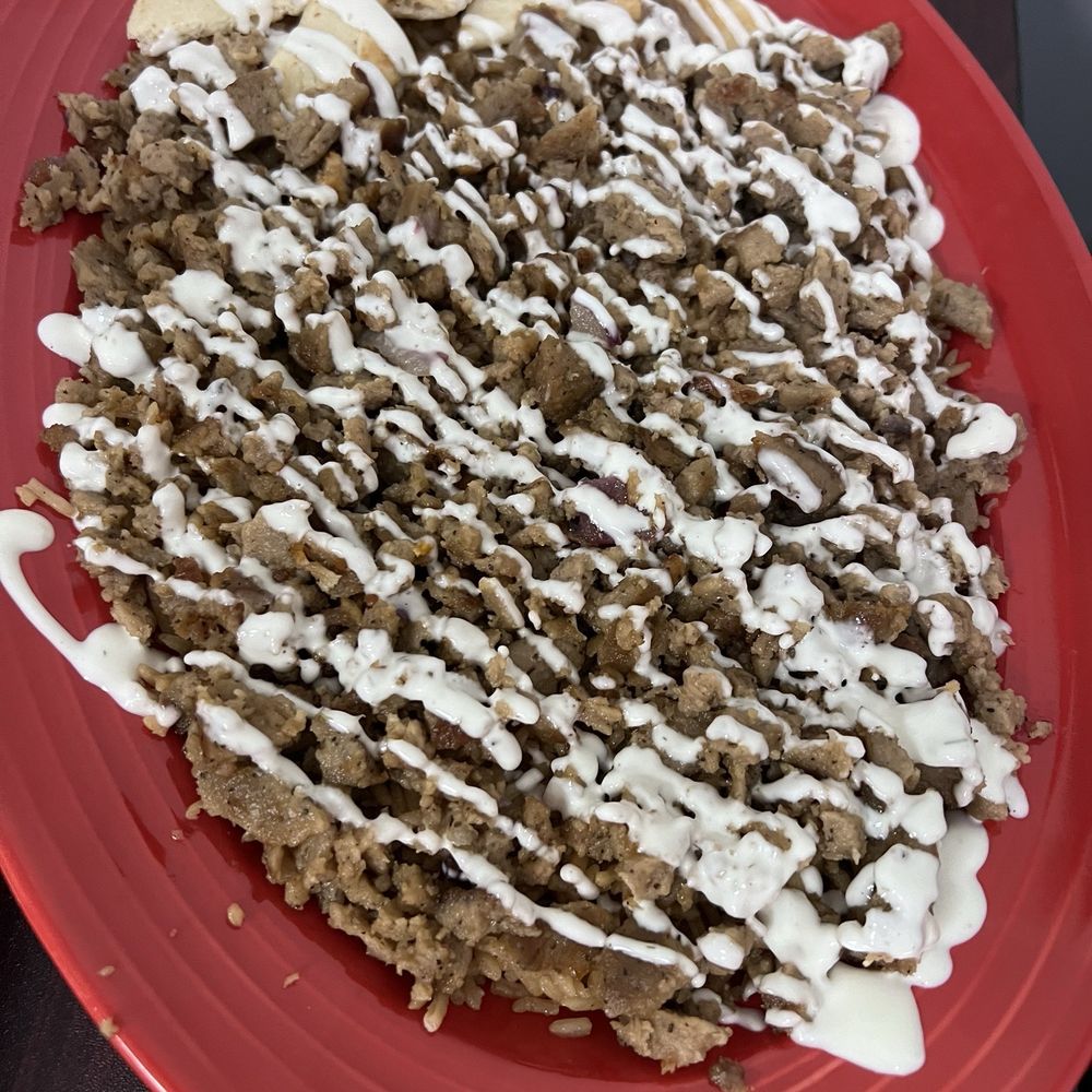 Gyro Hub - Lamb over rice no salad - Mediterranean Near Me - South Windsor, Connecticut Gyro Hub - Lamb over rice no salad - Mediterranean Near Me - South Windsor, Connecticut