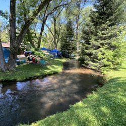 Arbor Vitae Campground - Tent next to Link Creek on Arbor Vitae Campground, tube from bridge to bridge, have rubber duck races, bring your imagination!
