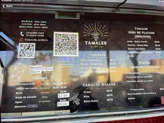 Menu photo 4 Tamales Mireya Garden Grove, CA Menu photo 4 Tamales Mireya Garden Grove, CA