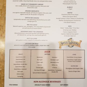 Atlanta Bread - Menu beverages page - Sandwiches Near Me - Atlanta, Georgia