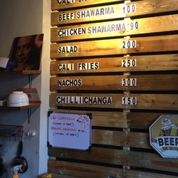 Cali Shawarma - Menu