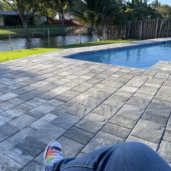Broward Pavers - Finished project and enjoying the view of my beautiful patio - Masonry/Concrete Near Me - Davie, Florida Broward Pavers - Finished project and enjoying the view of my beautiful patio - Masonry/Concrete Near Me - Davie, Florida