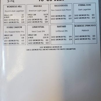 Wondrous Brewing - To go beer menu July 2022 - Breweries Near Me - Emeryville, California Wondrous Brewing - To go beer menu July 2022 - Breweries Near Me - Emeryville, California