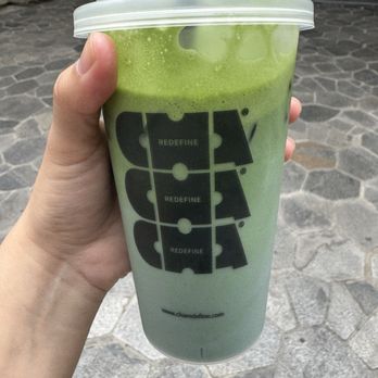 Cha Redefine - Blueberry Oat Milk Matcha Latte - Coffee & Tea Near Me - Arcadia, California