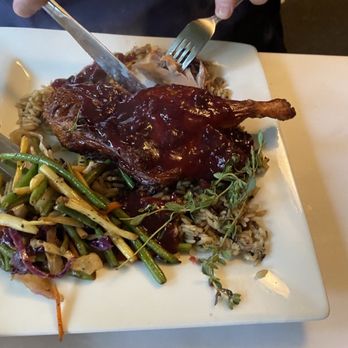 Alexander's - Duck with cherry sauce - Seafood Near Me - Fish Creek, Wisconsin Alexander's - Duck with cherry sauce - Seafood Near Me - Fish Creek, Wisconsin