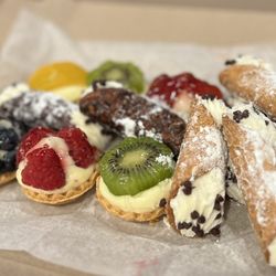 The Oasis Cafe - Cannoli and Mini Fruit Tarts