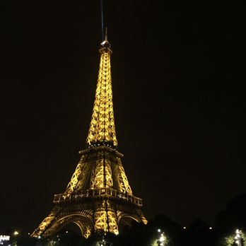 Bateaux Mouches - Night view of Eiffel Tower from the boat - Boat Charters Near Me - Paris, 75