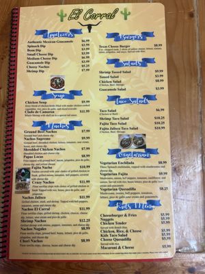 Menu photo 5 El Corral Burnsville, MS