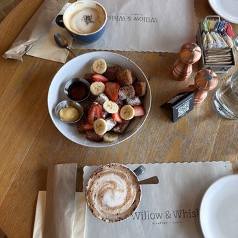 Willow & Whisk - French toast bites Lavender cappuccino (top) Nutella cappuccino (bottom) - Breakfast & Brunch Near Me - Wyckoff, New Jersey Willow & Whisk - French toast bites Lavender cappuccino (top) Nutella cappuccino (bottom) - Breakfast & Brunch Near Me - Wyckoff, New Jersey