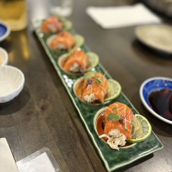 Sushi Yume - Salmon blue crab - Japanese Near Me - Round Rock, Texas