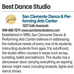 San Clemente Dance & Performing Arts Center