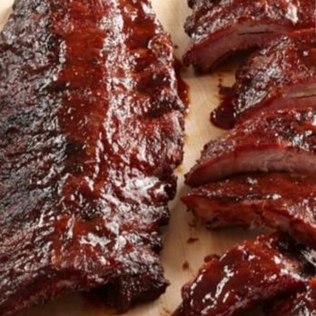 Jones Outpost - ribs on a cutting board - Comfort Food Near Me - Montreal, Missouri Jones Outpost - ribs on a cutting board - Comfort Food Near Me - Montreal, Missouri