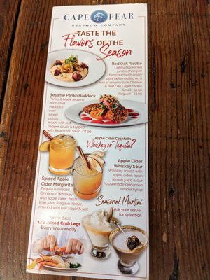 Menu photo 1 Cape Fear Belville, NC Menu photo 1 Cape Fear Belville, NC