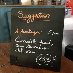 Le Grill du Barbare - Pas goûté le croco... mais super étonnant d'en voir sur une carte en France ! O_o