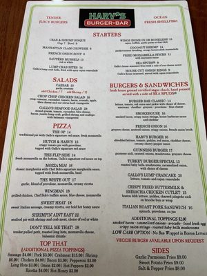 Menu photo 2 Burger Bar at Gallo's Philadelphia, PA Menu photo 2 Burger Bar at Gallo's Philadelphia, PA