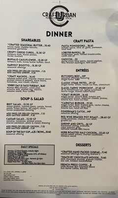 Menu photo 4 Craft Urban Aurora, IL