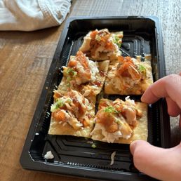 Hoshi nachos, tasted good but definitely not worth $9 +tax