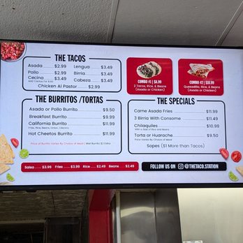 The Taco Station - Menu - Tacos Near Me - Tustin, California