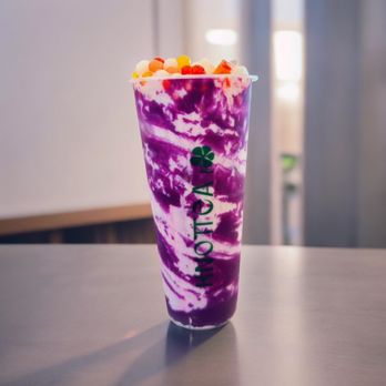 Knottea Cafe House - Purple signature drink ( ube and Fresh taro ) - Coffee & Tea Near Me - Stanton, California Knottea Cafe House - Purple signature drink ( ube and Fresh taro ) - Coffee & Tea Near Me - Stanton, California