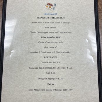Heifers Cafe - breakfast menu - Cafes Near Me - Billings, Montana