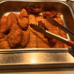 Super China Buffet - Pink Chicken on a stick