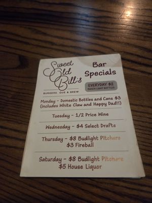 Menu photo 2 Sweet Old Bill's High Point, NC Menu photo 2 Sweet Old Bill's High Point, NC