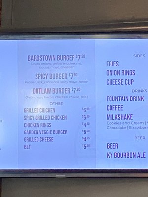 Menu photo 1 Bardstown Burger Bardstown, KY