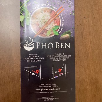 Pho Ben - Pho Ben - Vietnamese Near Me - Sugar Land, Texas