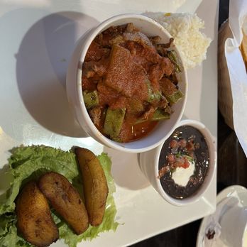 La Cocina De Mama - Chile Colorado with black beans & plantains. - Mexican Near Me - Louisville, Kentucky La Cocina De Mama - Chile Colorado with black beans & plantains. - Mexican Near Me - Louisville, Kentucky